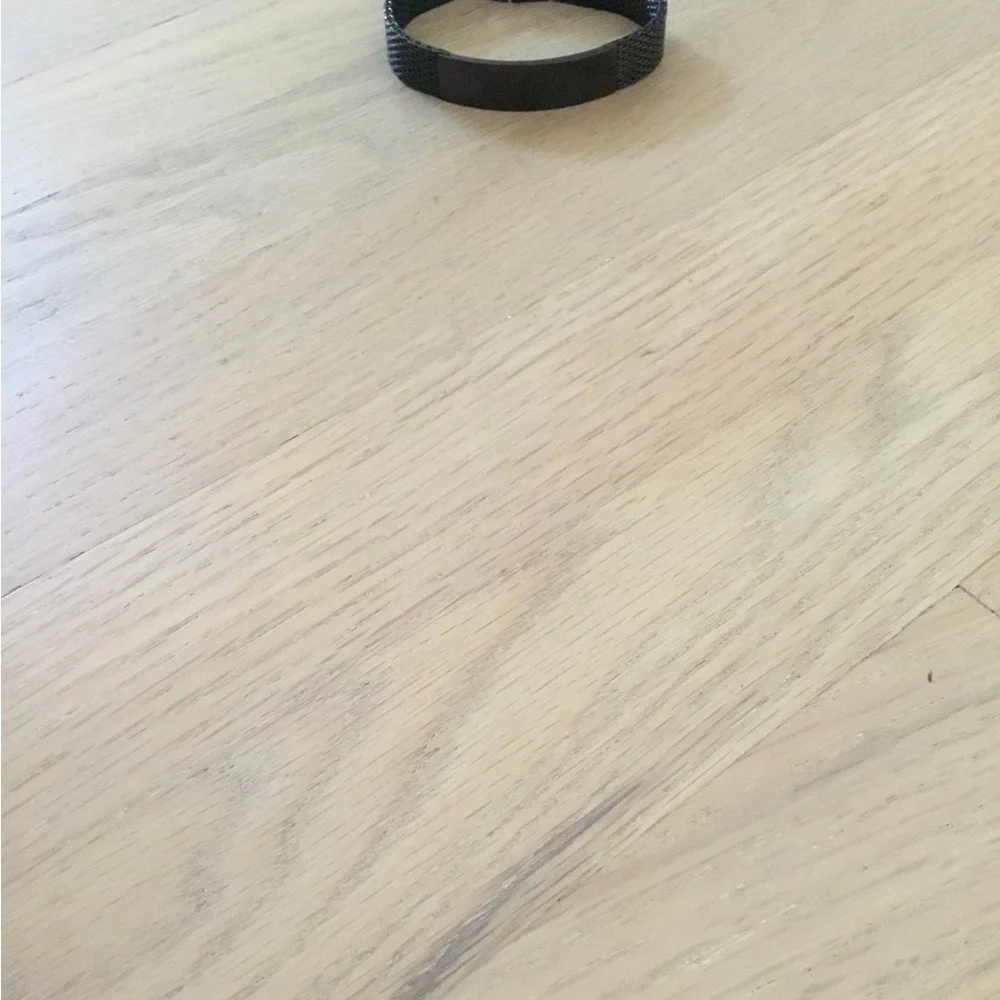 Black Mesh Stainless Steel Men's Bracelet saying Daddy